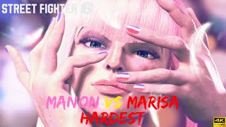 Street Fighter 6 - Arcade Final Battle + Ending [Manon] Hardest - 4K