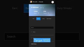 Microsoft  rewards points Target 1k Amazon gift card🎁💳| #microsoft #giftcard #shorts #earnmoney