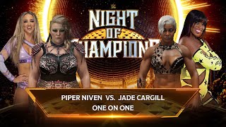 WWE 2K24 Universe Mode | Piper Niven Vs Jade Cargill | Night Of Champions