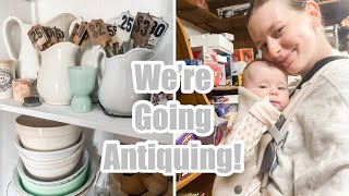 Let’s Go Antique Shopping! | Hunting For Ironstone, Pyrex, Jadeite, & All The Vintage Things!