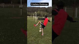 5 ballons challenges 🤣⚽️ #football #footballchallenge #sannox #humour