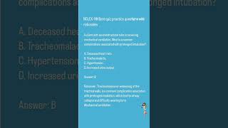 Endotracheal Tube ( ET) NCLEX- RN Respiratory System Questions with rationales.