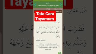 TATA cara Tayamum