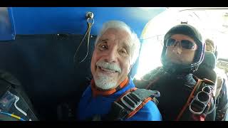 90th birthday tandem skydive for George at WNY Skydiving