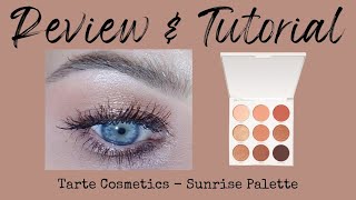 REVIEW & TUTORIAL | tarte cosmetics: sunrise amazonian clay eyeshadow palette | melissajackson07