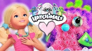 Barbie Chelsea & Hatchimals • Pingwiniak z bunchemsów • openbox i bajki po polsku