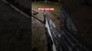 French drain system! #diy #drain #hurricane #summer