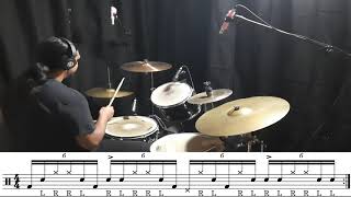 Sextuplet Linear Groove | Drum Lesson