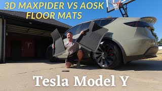 3D Maxpider vs AOSK floor mats comparison for your Tesla Model Y!! Which one is the Best for you!!!