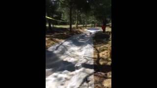 Home made water slide (80 meter)