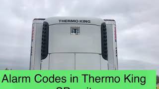 Thermo King SB Alarm codes