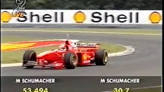 F1 Hungary 1997 Michael Schumacher Pole Lap (DF1)