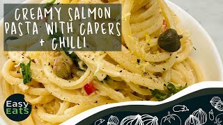 Creamy Salmon and Capers with Tubular Spaghetti | Easy Eats