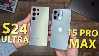 Galaxy S24 Ultra vs. iPhone 15 Pro Max // ASMR