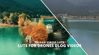 Cinematic Film Tones Drone LUTs – Dji Drones Dlog Videos