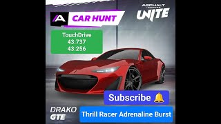 CAR HUNT - DRAKO GTE - ZEPPELIN RACE Asphalt 9 Legends Unite