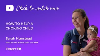 How to help a choking child - Sarah Hunstead