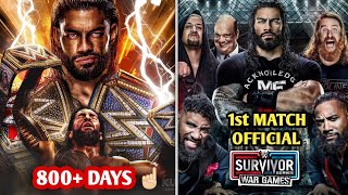 WWE WorldCup Tournament...Sasha Banks Return 🔥...Roman Reigns Surpasses 800 days...1st WarGames..🤯