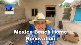 Outdoor Sink and Pool Deck Almost Done - Mexico Beach Home Renovation