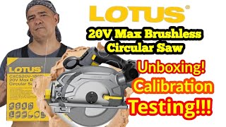 Lotus CXCS20V-180BL Circular saw Review