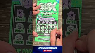 Winning On Another 50X Ticket! #nclottery Ticket! #gambling  #lotterytickets #scratch #lotterygames