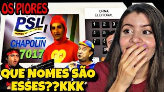 REACT - 🔴 Os Mais Engraçados e Bizarros Candidatos do Brasil! 2.0 - Fala de tudo - Lehh Cruz