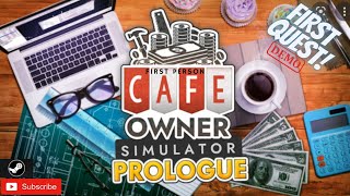 Cafe Owner simulator Gameplay - First Quest Trash Pickup - #steam #pcgaming