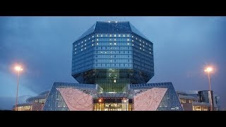 National Library of Belarus, Minsk. Winter 2019. Timelapse