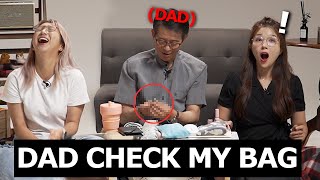 Dad Reacts To Daughter's Bag FOR THE FIRST TIME (What's in my bag)