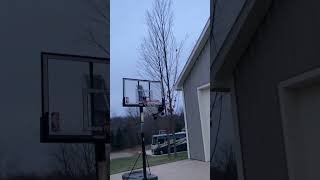 Attempting to Jump RC Car into Basketball Hoop - So Close! #shorts #traxxas