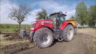 Transport de la terre / Massey Ferguson 7475 & 7722