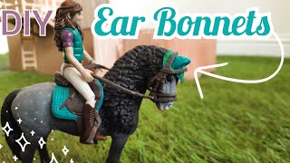 DIY Schleich Horse Ear Bonnet || Schleich Horse Craft || Model Horses ||