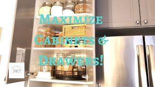 Kitchen Cabinet & Drawer "Pantry" Organizing Tips