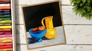 Still Life Drawing with Oil Pastels | Still Life Drawing Tutorial