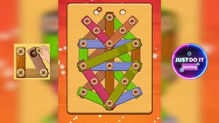 Wood Nuts and Bolts Puzzle Level 43