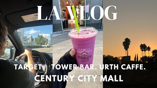 LA VLOG: Target / Tower Bar / Urth Caffe / Century City Mall