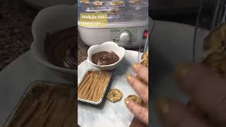 Dehydrated bananas with nutella