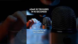 ASMR 10 Triggers in 10 Seconds!           #shorts