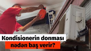 Dərs 141 / Kondisionerin donması nədən baş verir? Kondisioner ustası 055 670 35 92