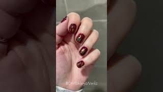 Fall Vibes Reverse Stamping Mani #nails #nailpolish #fall #reversestamping #cats #squirrel #mani