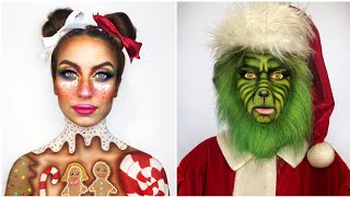 TikTok Grinch Challenge🎄The Grinch TikTok Compilation Video🎄 Makeup Compilation 🥰