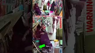 A Gang of Thieves Acts in a Fashion Shop #shorts #cctv #crime #warning #viral #video #caughtoncamera