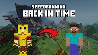 MINECRAFT SPEEDRUN, Going back in time | Minecraft 1.0 Speedrun