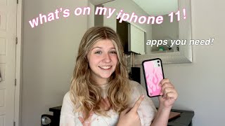 what's on my iphone 11! widgets, fun apps + more 📱