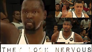 Slim Reaper Makes His Own Teammates Worried. NBA 2K Mobile Galaxy Opal Kevin Durant Gameplay.