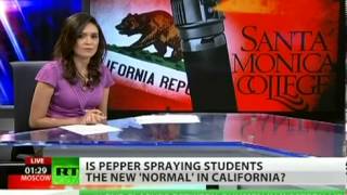 California students pepper sprayed for protesting   YouTube