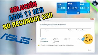 Solución (ASUS, Lenovo, HP) 11ª generación NO reconoce disco SSD al instalar windows | HP - Lenovo