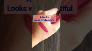 affordable liquid lipstick for newly married# purplle mini liquid lipstick#shade18#shorts#trending