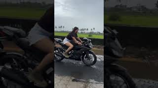 Barish me bike riding girl || girl bike riding || bike Lovers 🥰 Instagram girl princi sanju 99 biker