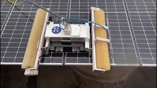 The solar panels cleaning system | Solar Panel Cleaner Robot With Water Tank |